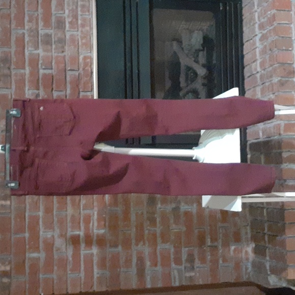 Rag & Bone Deep Red Denim - Picture 2 of 5